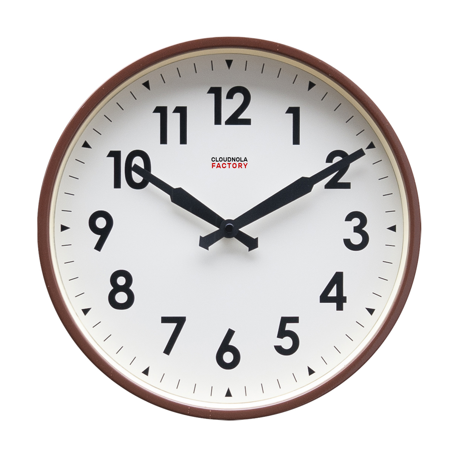 Cloudnola Factory Railway clock 30cm Brown Arabic